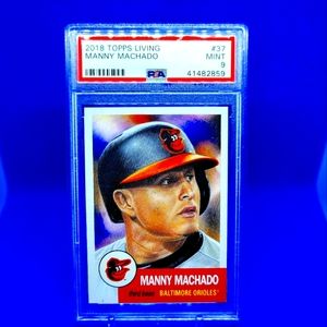 2018 Topps Living Set #37 Manny Machado PSA 9 Gem Mint SP Short Print Card